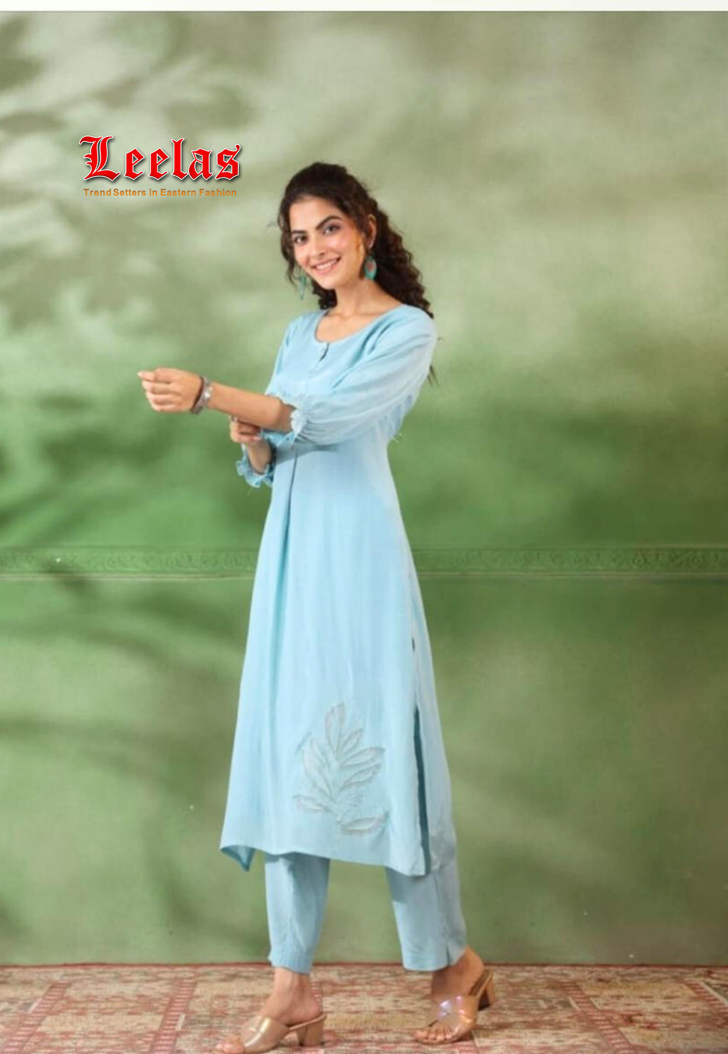 Sky blue kurti set