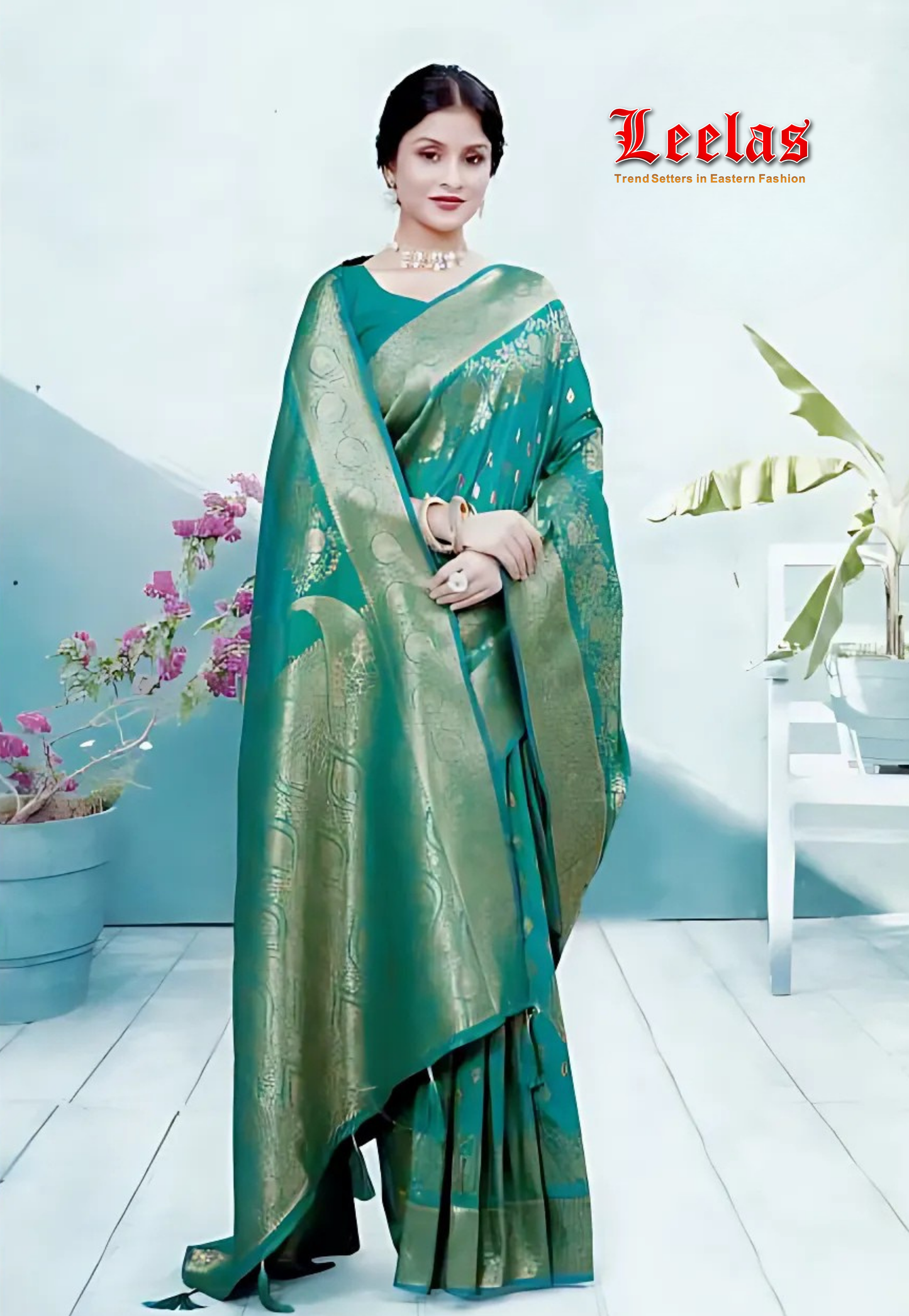 Emerald Green Silk Saree, Indian Wear Houghton Johannesburg