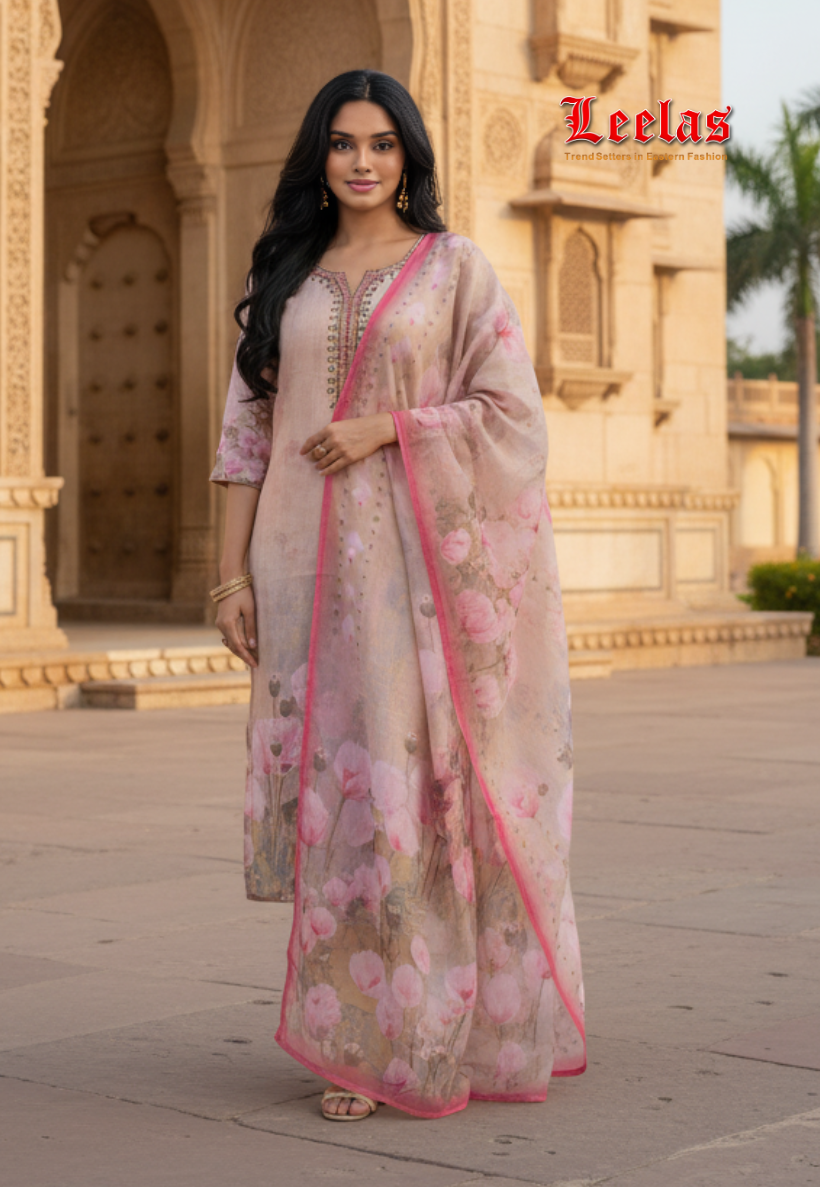 Mink cotton silk salwar kameez