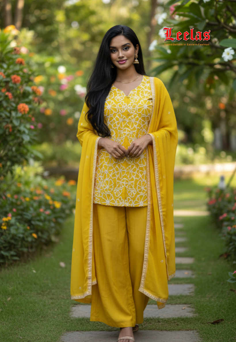 Mustard Salwar Kameez