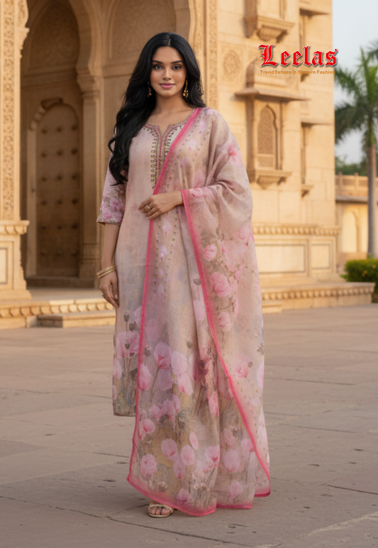 Mink cotton silk salwar kameez